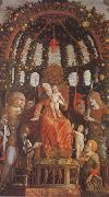 Andrea Mantegna Virgin and Child Surrounded by Six Saints and Gianfrancesco II Gonzaga (mk05) oil painting reproduction